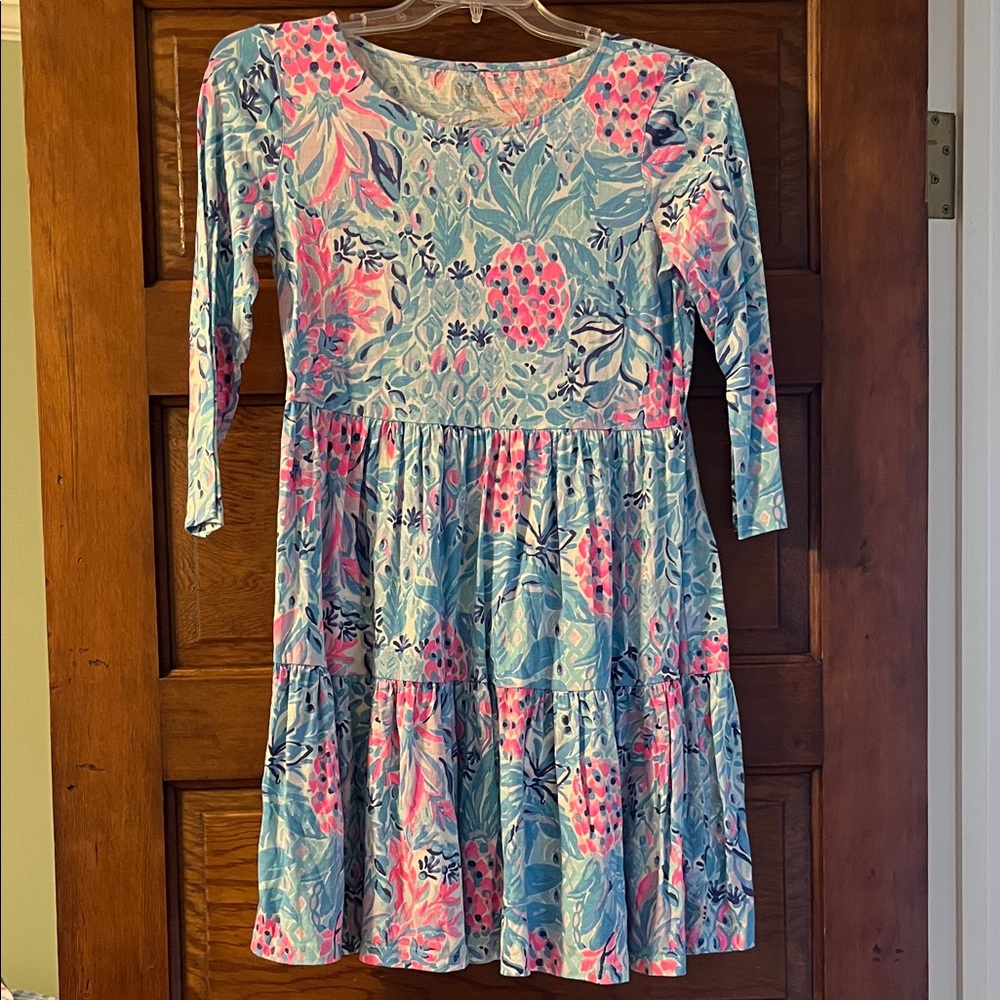Lilly Pulitzer Floral Woman’s Dress in Blue and Pink